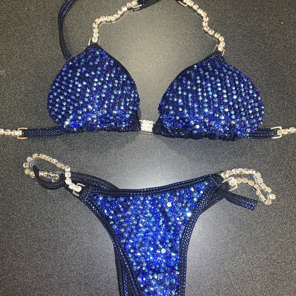 Angel Competition Bikini - Hologram Blue Bikini